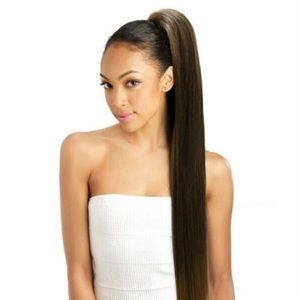 Drawstring ponytails synthetic